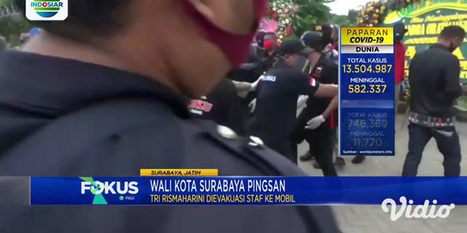 VIDEO: Tangis Risma di Tengah Prosesi Pemakaman Kepala DP5A Chandra Oratmangun