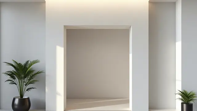 Model Gapura Box Frame Minimalis