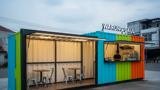 Warung Kayu Pallet Minimalis (Konsep Take Away)
