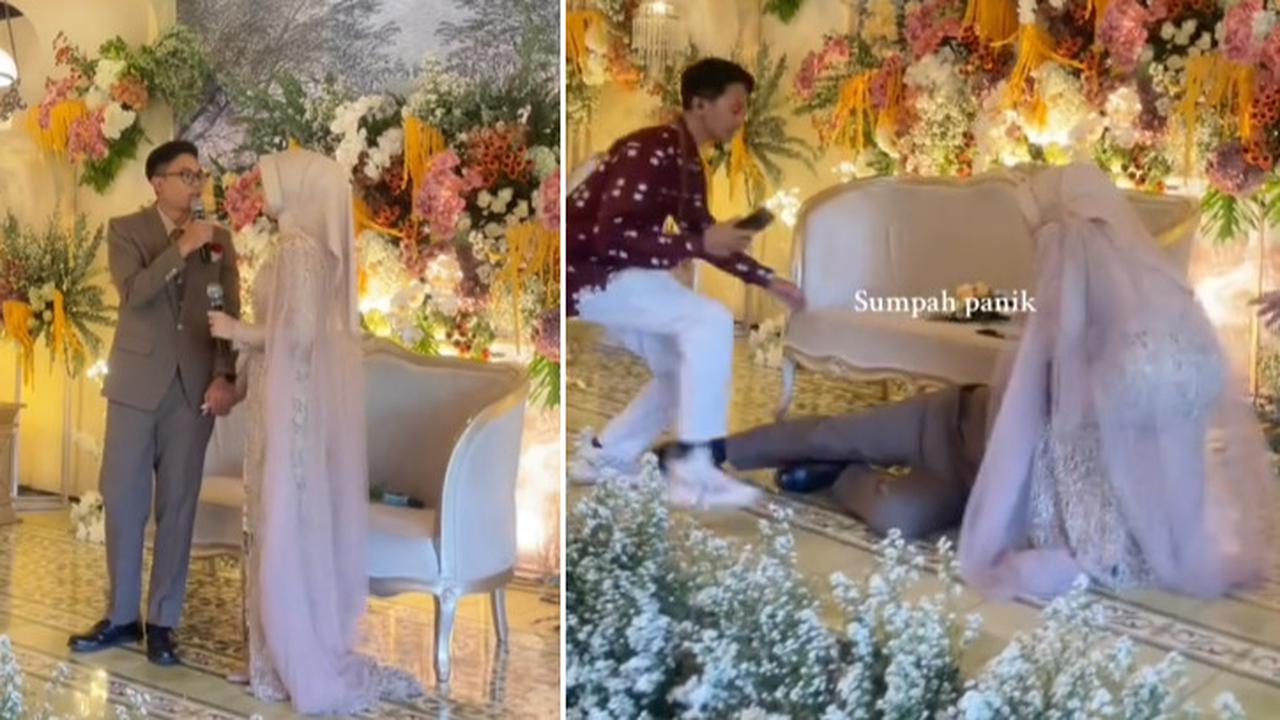 Wanita Ini Panik saat Suaminya Pingsan di Acara Resepsi, Endingnya Bikin Bahagia