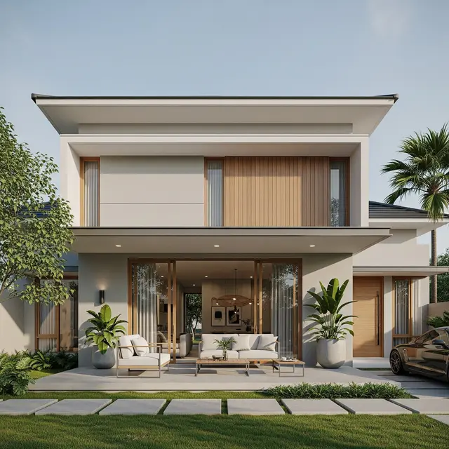 Gambar Rumah Minimalis Atap Datar