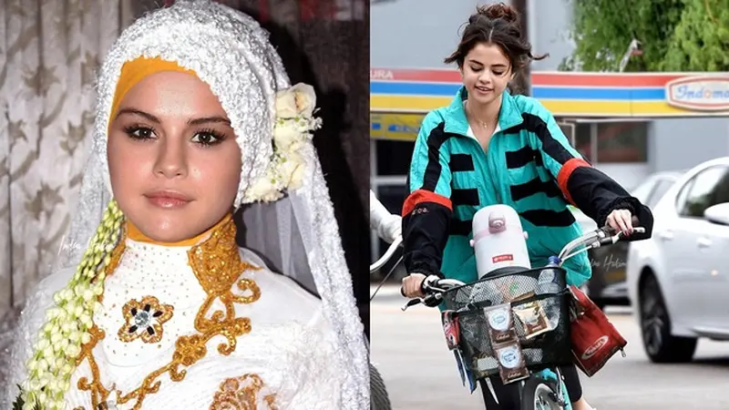 6 Editan Foto Selena Gomez Jadi Orang Indonesia Ini Bikin Ngakak