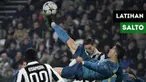 Cristiano Ronaldo mencoba latihan tendangan salto jelang Real Madrid Vs Atletico Madrid, Minggu (8/4/2018).
