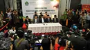 Suasana konferensi pers penentuan awal bulan Ramadan 1436 H di Kementerian Agama, Jakarta, Rabu (16/6/2015). Pemerintah melalui sidang tersebut memutuskan tanggal 1 Ramadan 1436 H jatuh pada hari Kamis, 18 Juni 2015. (Liputan6.com/Andrian M Tunay)