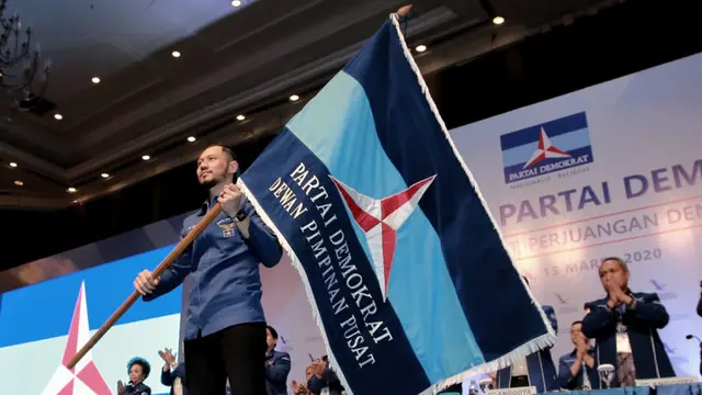 Momen AHY Kibarkan Panji Demokrat