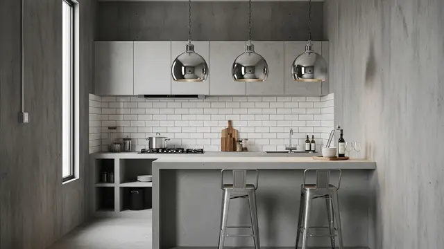 Gaya Industrial Modern dengan Sentuhan Logam Krom