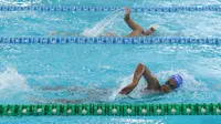 Pengurus Besar Akuatik Indonesia (PB AI) kembali menyelenggarakan Kejuaraan Nasional Renang Antar Klub se-Indonesia, yang bertajuk 7th Indonesia Open Aquatic Championships (IOAC) 2025, di Stadion Akuatik Gelora Bung Karno, Jakarta Pusat. (Bola.com/Muhammad Iqbal Ichsan)