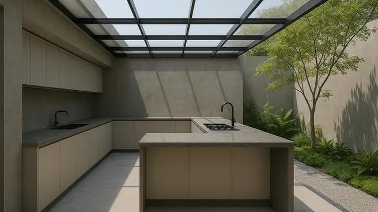 10 Model Dapur Semi Outdoor Belakang Rumah 2025, Nyaman Buat Masak