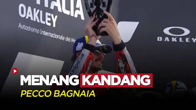 Berita Video, Pecco Bagnaia Berhasil Finis di Posisi Satu dalam Balapan MotoGP Italia yang Berlangsung pada Minggu (30/5/2022)