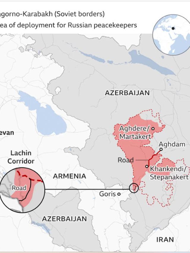 Presiden Azerbaijan telah menyatakan bahwa kedaulatan negaranya telah dipulihkan atas Nagorno-Karabakh. (Connie Hanzhang Jin dan Nick Underwood/NPR.Org)