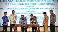 PT Jaminan Kredit Indonesia (Jamkrindo) menjalin kerja sama strategis dengan PT Bank Pembangunan Daerah Kalimantan Barat (BPD Kalbar)