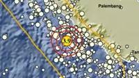 Gempa Magnitudo 3,9 menggetarkan wilayah Enggano Bengkulu, Selasa (13/8/2024), pukul 07.50.18 WIB. (Liputan6.com/ Dok BMKG)