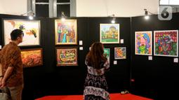 Pameran lukisan tersebut mengangkat tema bangkit dan berdaya. (Liputan6.com/Herman Zakharia)