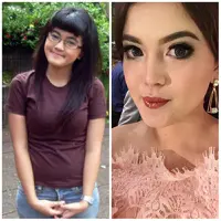 Tania Putri dulu dan kini. (istimewa)
