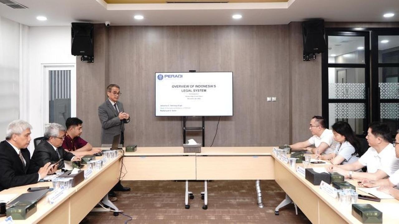 Peradi Terima Audiensi Pengadilan Tinggi China, Perkuat Kolaborasi Bahas Mediasi Hukum
