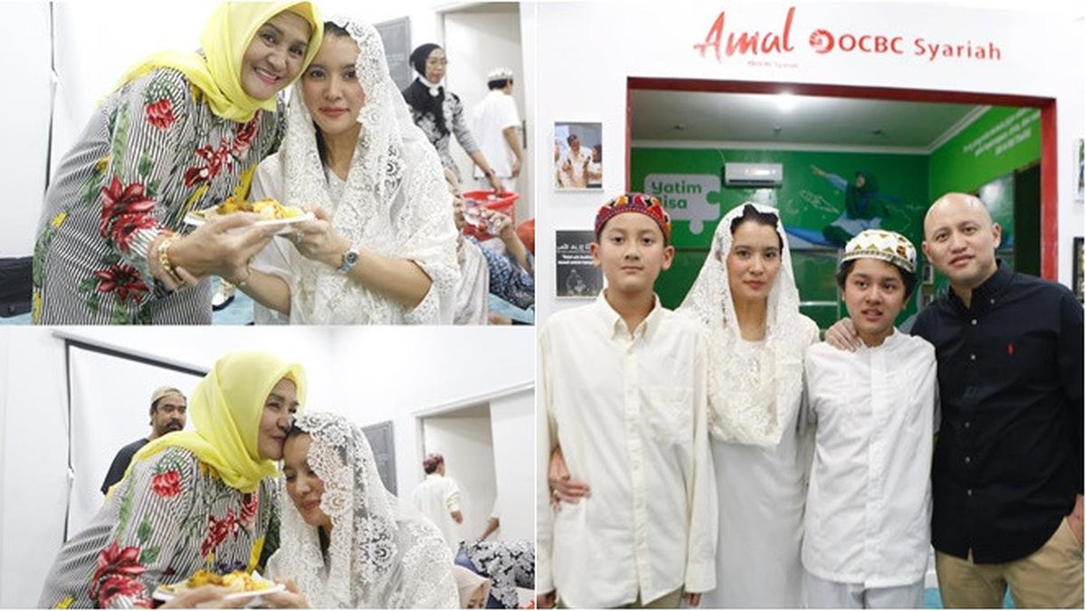 6 Potret Ultah Marcella Zalianty ke-45, Gelar Buka Puasa Bersama Anak Yatim