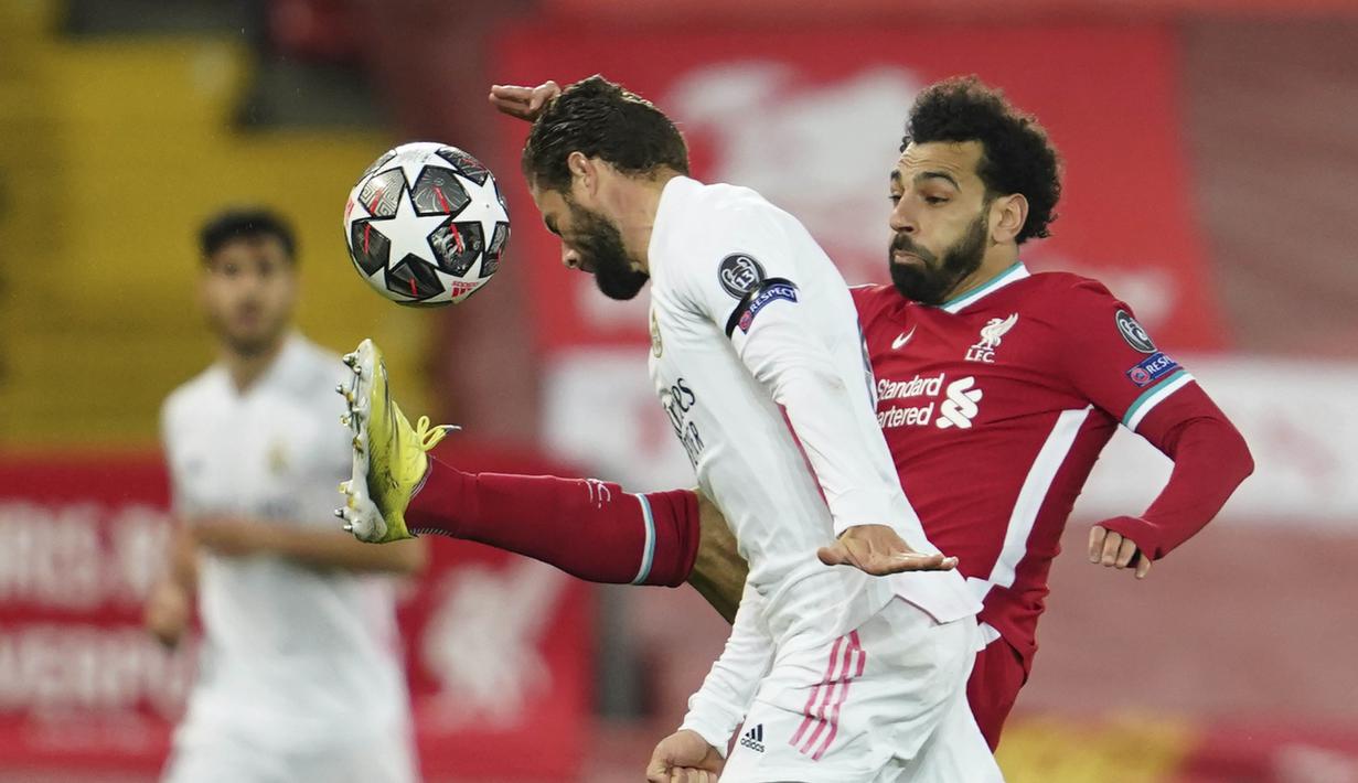 Mohamed Salah. Striker Liverpool asal Mesir berusia 28 tahun ini mencetak 6 gol dari 10 laga. Langkah Liverpool terhenti di babak perempatfinal usai kalah dari Real Madrid. (AP/Jon Super)