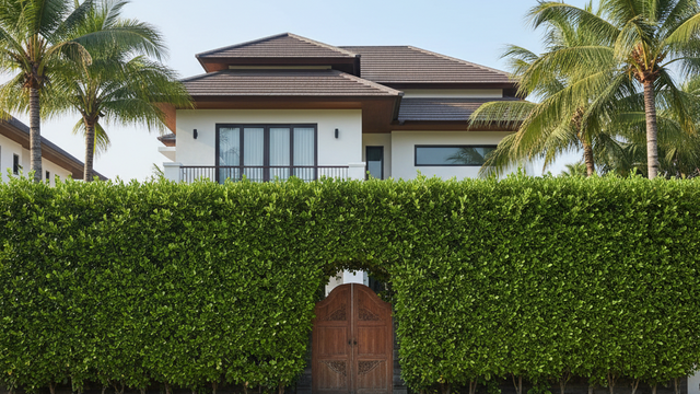 Valla de la casa de Ficus benjamina (Gemini AI)