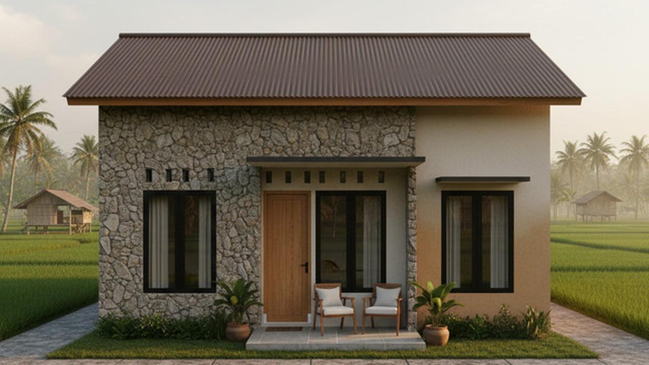 7 Gambar Rumah Minimalis di Kampung, Sederhana tapi Modern dan Bikin Nyaman Keluarga