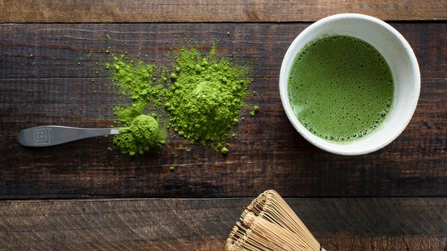 Ilustrasi minuman matcha
