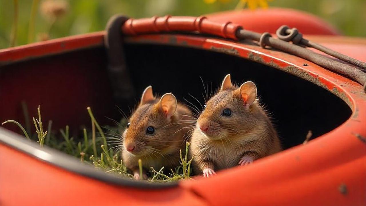 Ilustrasi Tikus dalam Mobil