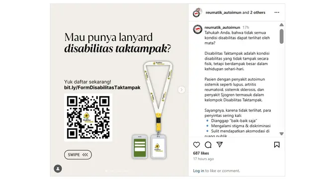 Lanyard Disabilitas Tak Tampak