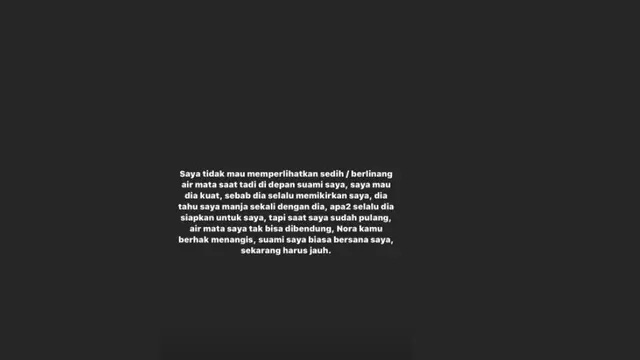 Unggahan Nora Alexandra