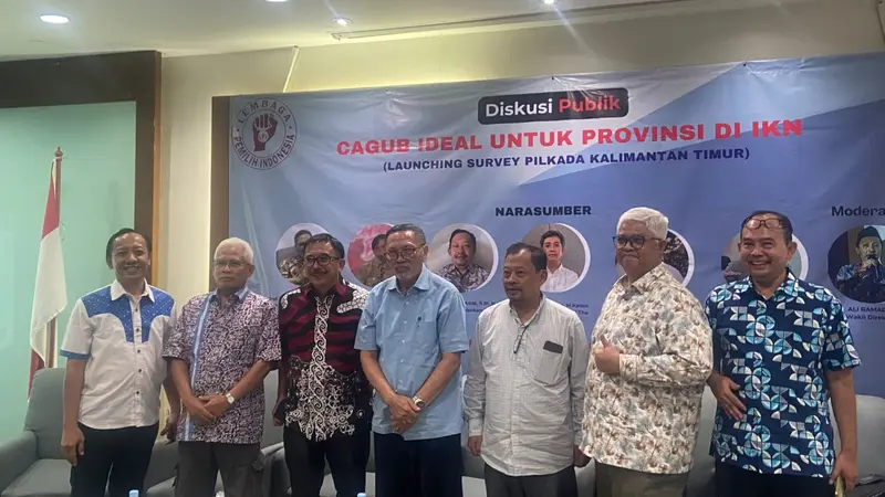 Diskusi Publik dengan tema 'Cagub Ideal untuk Provinsi Kaltim di IKN' yang berlangsung di Jakarta, Senin (12/8/2024) (Istimewa)