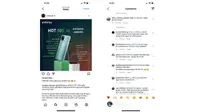 Bos Xiaomi Indonesia sentil kampanye hitam Infinix. (Doc: Instagram Infinix)