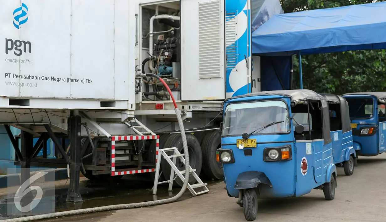 PT Perusahaan Gas Negara (PGN) bakal membangun 60 unit SPBG hingga 2019, Jakarta, Selasa (16/2/2016). SPBG akan tersebar di  DKI Jakarta, Jawa Barat, Jawa Timur, Banten,Batam, Lampung, Riau, dan Sumatera Utara. (Liputan6.com/Yoppy Renato)