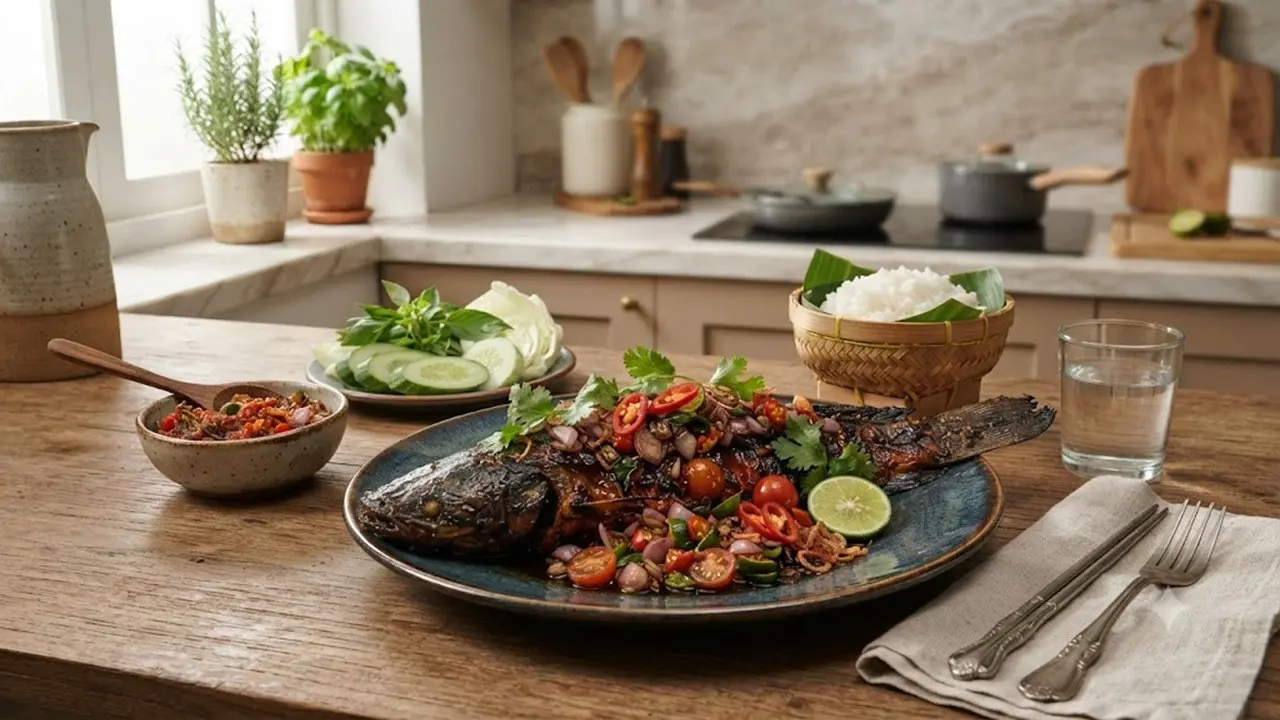 Resep Lele Bakar Teflon Sambal Kecap