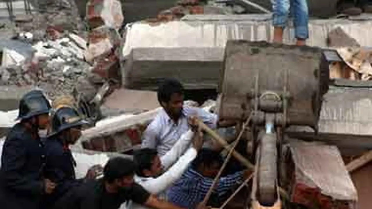 Bangunan illegal runtuh di India, Thane
