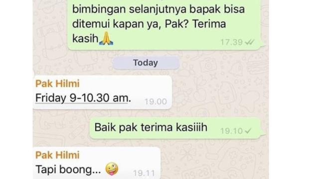 8 Chat Dosen Usil ke Mahasiswa, Ingin Marah tapi Enggak Bisa ...