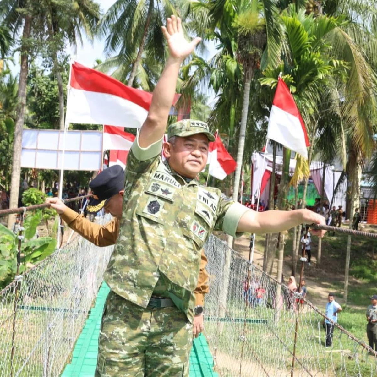 Kasad Resmikan Jembatan Garuda di Lhokseumawe, Tandai Peluncuran 200 Titik Jembatan di Indonesia