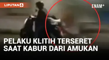 Pelaku Klitih Dikejar Warga Hingga Terseret Motor Saat Kabur dari Amukan Warga