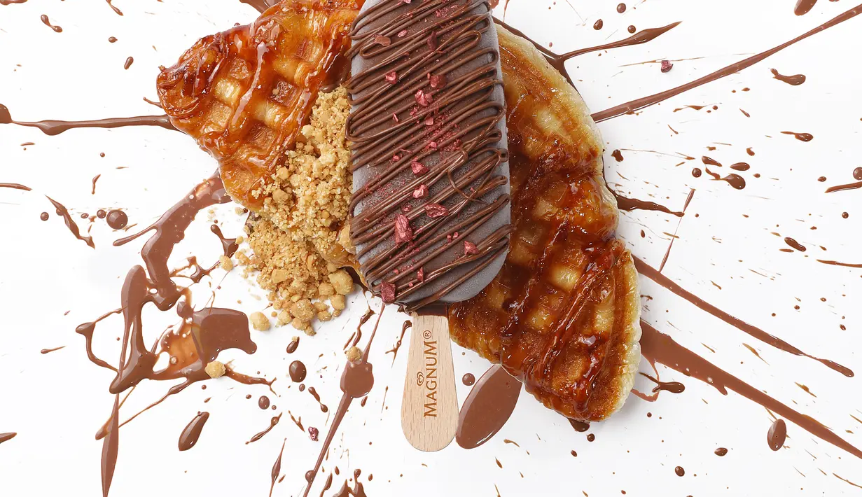 Spicy Chili Chocolate menjadi menu lainnya yang bisa kamu nikmati di Social Affair. Terdiri dari Magnum Double Chocolate, chili chocolate sauce, peanut crumble, dan croffle.