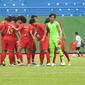 Timnas Indonesia U-18 Vs Malaysia pada babak semifinal Piala AFF U-18 2018 di Go Dau Stadium, Sabtu (17/8/2019). (PSSI).