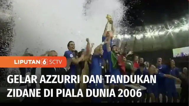 Kemenangan Italia atas Prancis pada laga final Piala Dunia 2006 menjadi tontonan drama menarik di akhir turnamen. Di partai puncak, tim Azzurri, Italia sukses menggondol trofi piala dunia keempatnya, setelah menekuk tim Ayam Jantan, Prancis, lewat ba...