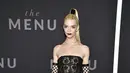 Anya Taylor-Joy dalam premier The Menu di New York. (Foto: Evan Agostini/Invision/AP)