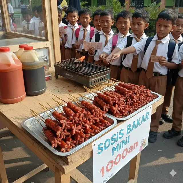 Sosis Bakar Mini (Gemini AI)