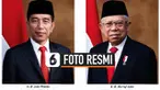 Kementerian Sekretariat Negara menerbitkan foto resmi Presiden dan Wakil Presiden Republik Indonesia periode 2019-2024, Joko Widodo atau Jokowi dan Ma'ruf Amin.
