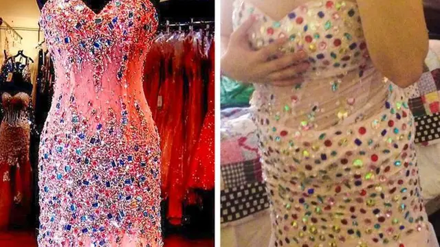 Miris, 8 Potret Beli Gaun Online yang Datang Malah Bikin Kecewa