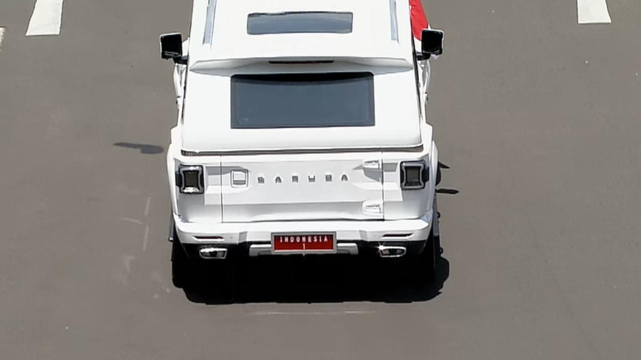 Mobil Maung Garuda yang dinaiki Prabowo Subianto