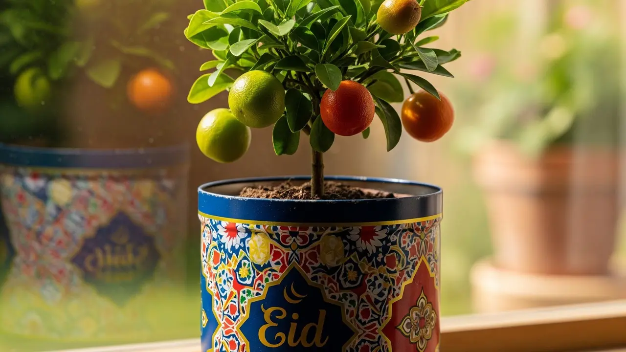 Ide Kreatif Kebun Buah dari Barang Bekas Lebaran