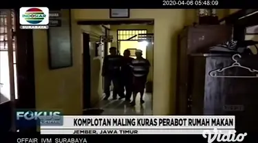 Seorang guru Bimbingan Konseling di sebuah Madrasah Aliyah di Nganjuk, Jawa Timur ditangkap polisi lantaran menjadi pengedar ganja. Sindikat pelaku pencurian rumah kosong di Jember, Jawa Timur, beraksi memanfaatkan situasi sepi akibat merebaknya waba...