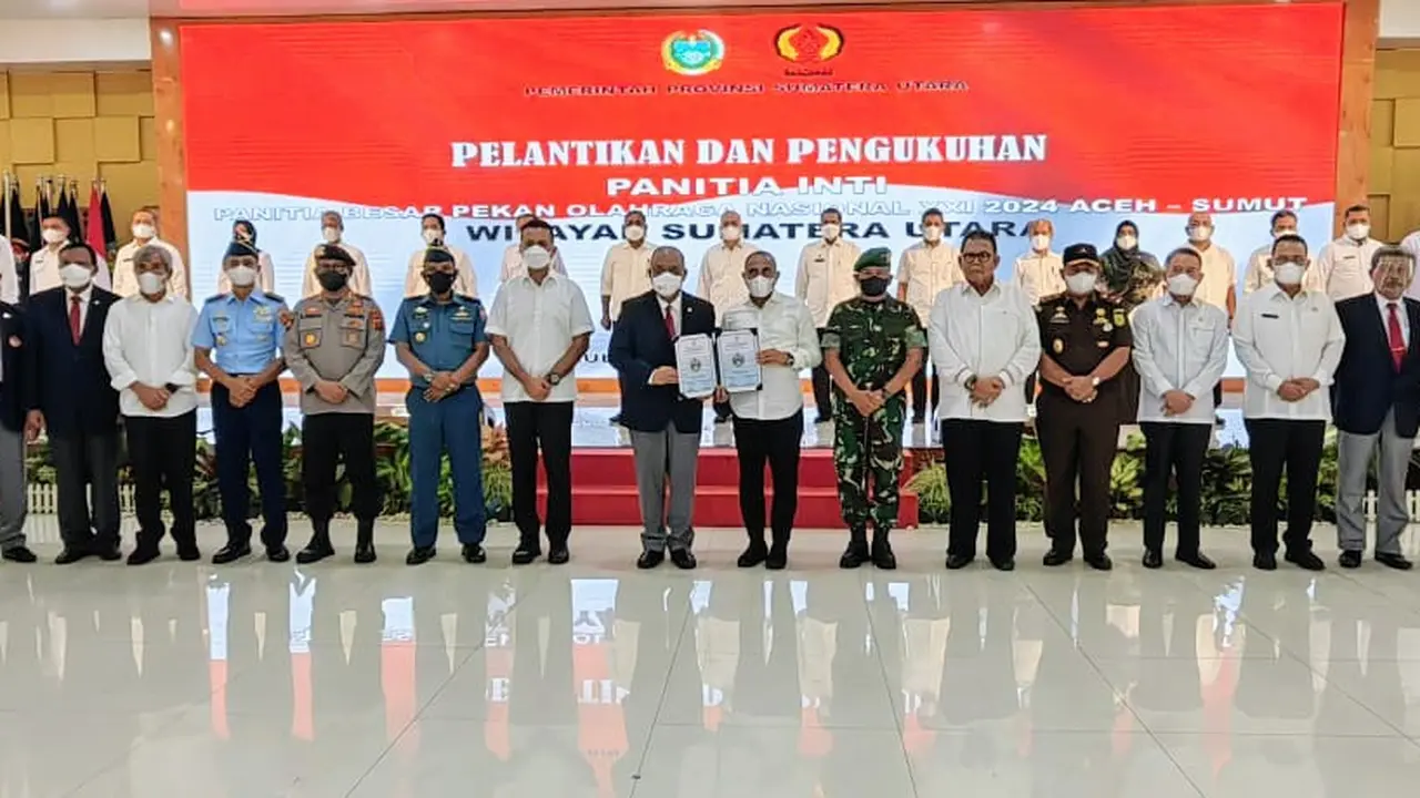 Pelantikan PB PON 2024 Wilayah Sumut