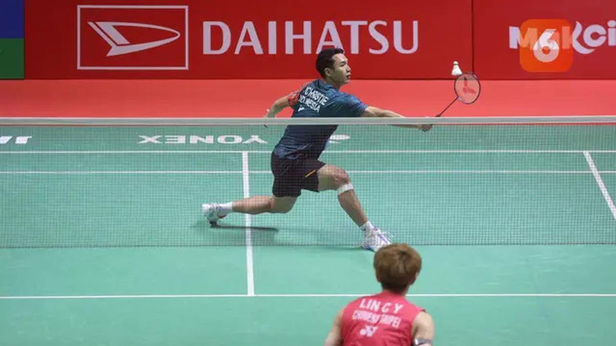 Foto: Bikin Deg-degan, Jonatan Christie Akhirnya Tekuk Lin Chun-Yi di Indonesia Masters 2025