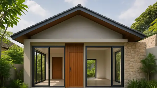 Rumah Tropis Modern dengan Ventilasi Silang (Foto: ChatGPT)