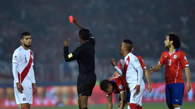 Chile vs Peru di Copa America 2015
