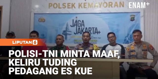Polisi TNI Minta Maaf, Keliru Tuding Pedagang Es Kue